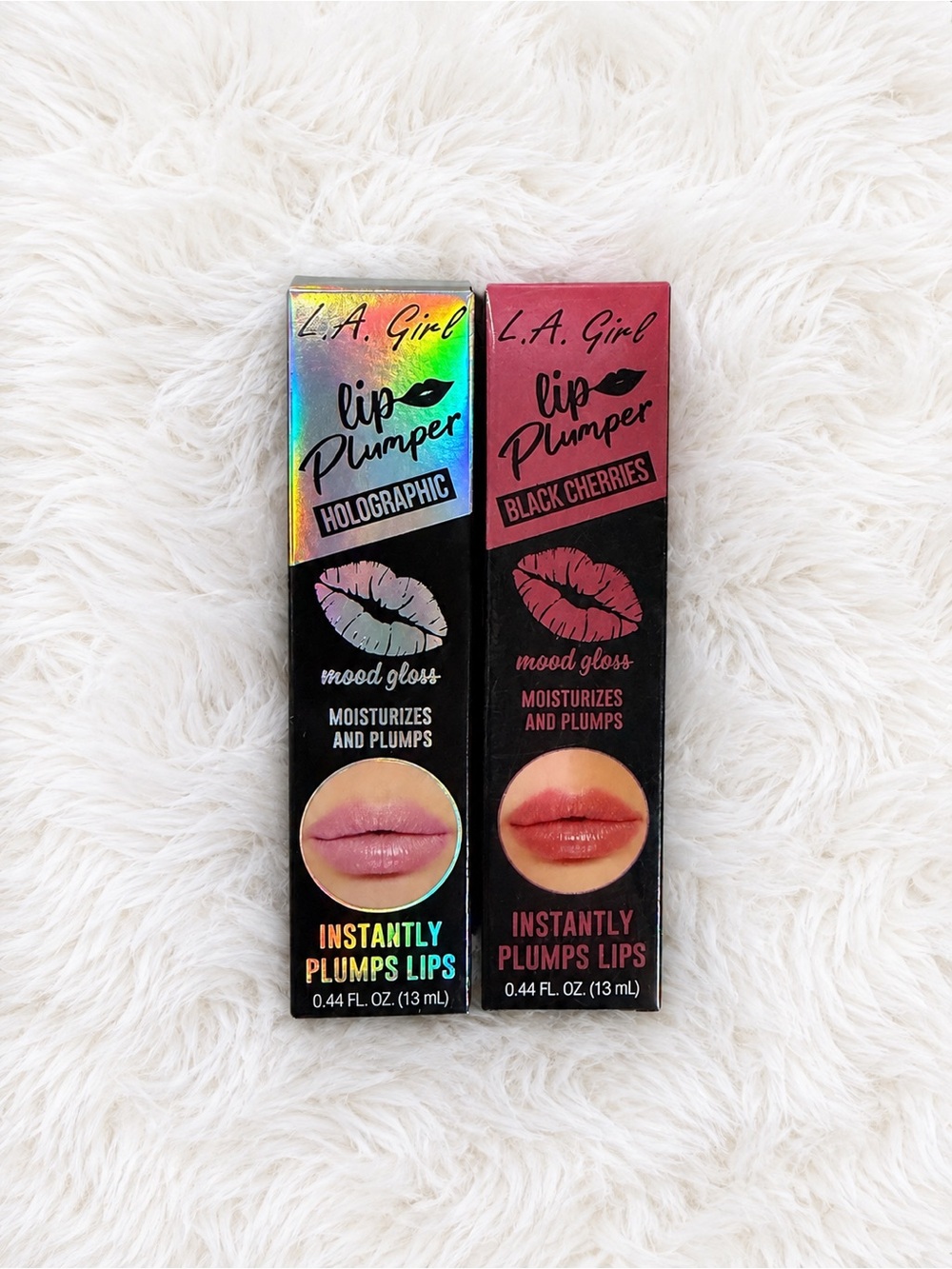 L.A. Girl Lip Plumper Duo - Holographic +
Black Cherries